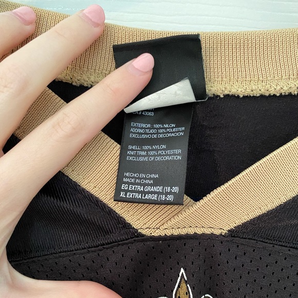 *NFL* Kid’s Mesh Saints Drew Brees Jersey - Picture 3 of 5